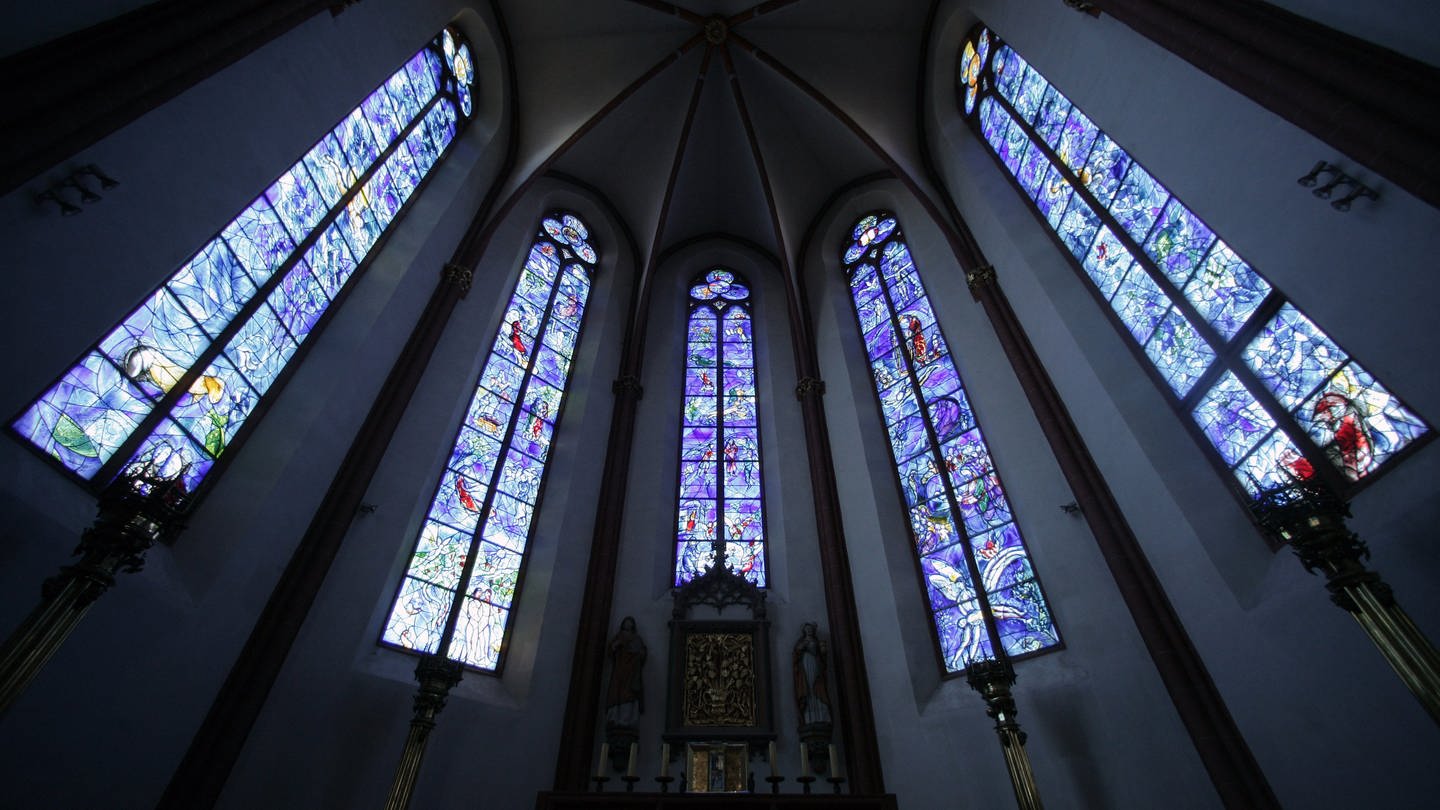 Chagall-Fenster in Sankt Stephan in Mainz (Foto: picture-alliance / Reportdienste, Picture Alliance)
