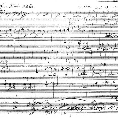 Noten von Beethovens Neunter Sinfonie