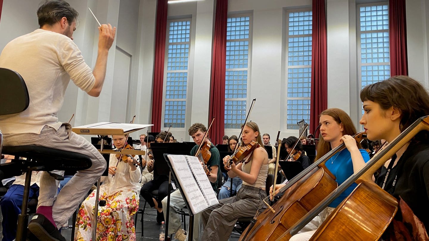 Orchester-Workshop an der „European Youth Orchestra Academy“ (Foto: SWR, Wolfgang Kessel)