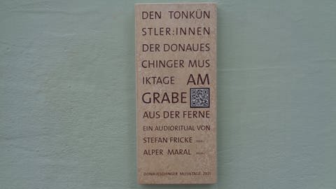 Grabplatte Tonkünster Donaueschinger Musiktage