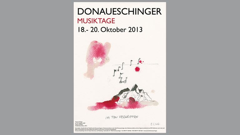 Donaueschinger Musiktage Plakat 2013 (Foto: Donaueschinger Musiktage - Thomas Schütte)