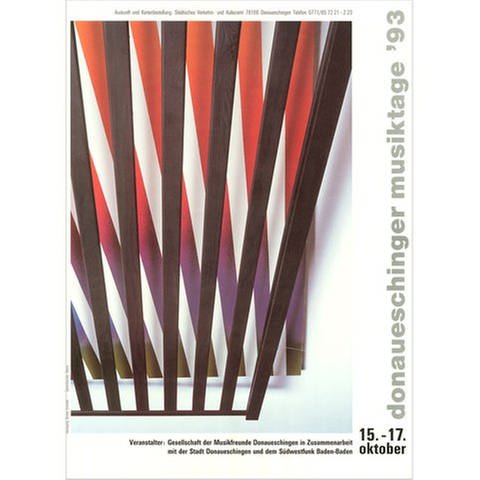 Donaueschinger Musiktage - Plakat 1993 - Wolfgang Bosse-Konstel