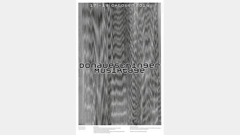 Plakat der Donaueschinger Musiktage 2014 (Foto: SWR-Chyioko-Szlavnics)