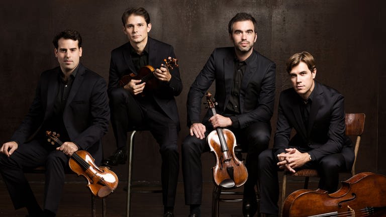 Das Modigliani Quartett (v. l. Amaury Coeytaux - Violine, Loïc Rio - Violine, Laurent Marfaing - Viola, François Kieffer - Violoncello) (Foto: Luc Braquet)