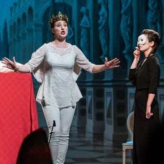 Szenenfoto: " L'Incoronazione di Poppea" bei den Schwetzinger Festspielen 2017 (Foto: SWR, Elmar Witt)