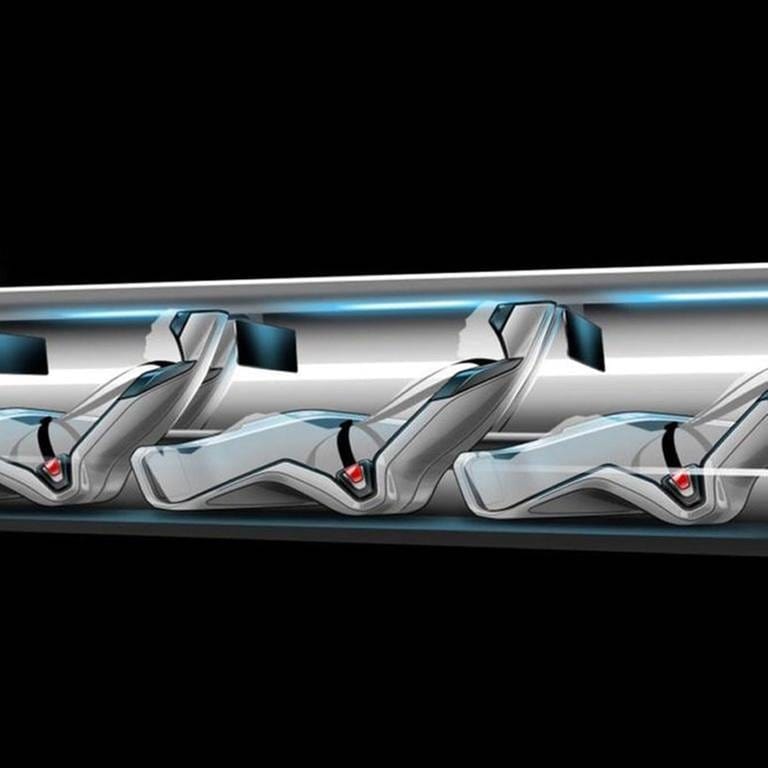Hyperloop Modell (Foto: picture-alliance / Reportdienste, picture-alliance / Reportdienste -)