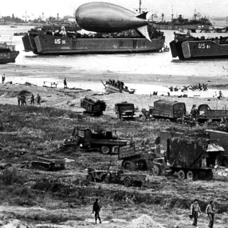 Landung der Alliierten in der Normandie am 6. Juni 1944 (Foto: picture-alliance / Reportdienste, picture-alliance / Reportdienste -)