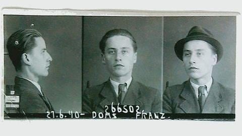 Bilder aus der Gerichtsakte von 1940 von Franz Doms (Foto: SWR, Stadt- und Landesarchiv Wien - Gerichts-Akte von 1940)