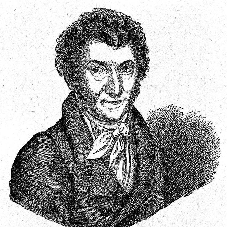 Zeitgenössische Abbildung des Deutschen Ernst Theodor Amadeus Hoffmann (1776-1822)