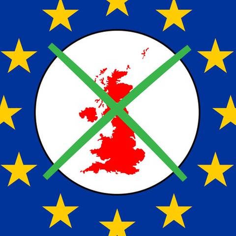 Brexit Grossbritannien mit Wahlkreuz und Europakarte (Foto: picture-alliance / Reportdienste, picture alliance/chromorange - Alexander Schneider)