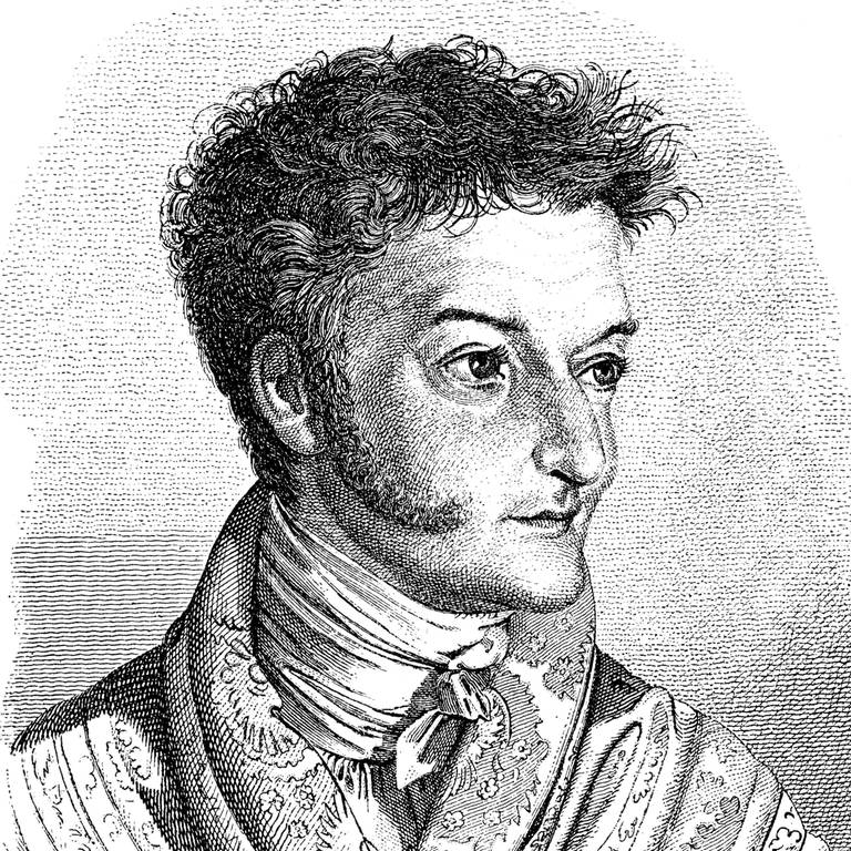 Ernst Theodor Amadeus Hoffmann (1776 - 1822); Zeichnung aus dem 19. Jahrhundert (Foto: IMAGO, imago images / imagebroker)