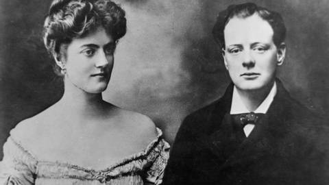 Winston Churchill und Clementine Hozier heiraten 1908