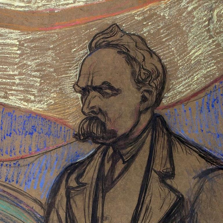 Edvard Munchs Bild "Friedrich Nietzsche" von 1906 (Foto: picture-alliance / dpa, picture-alliance / dpa -)