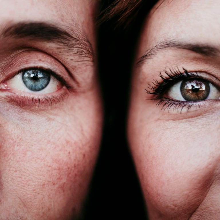 Close-up Portrait von einem Paar
