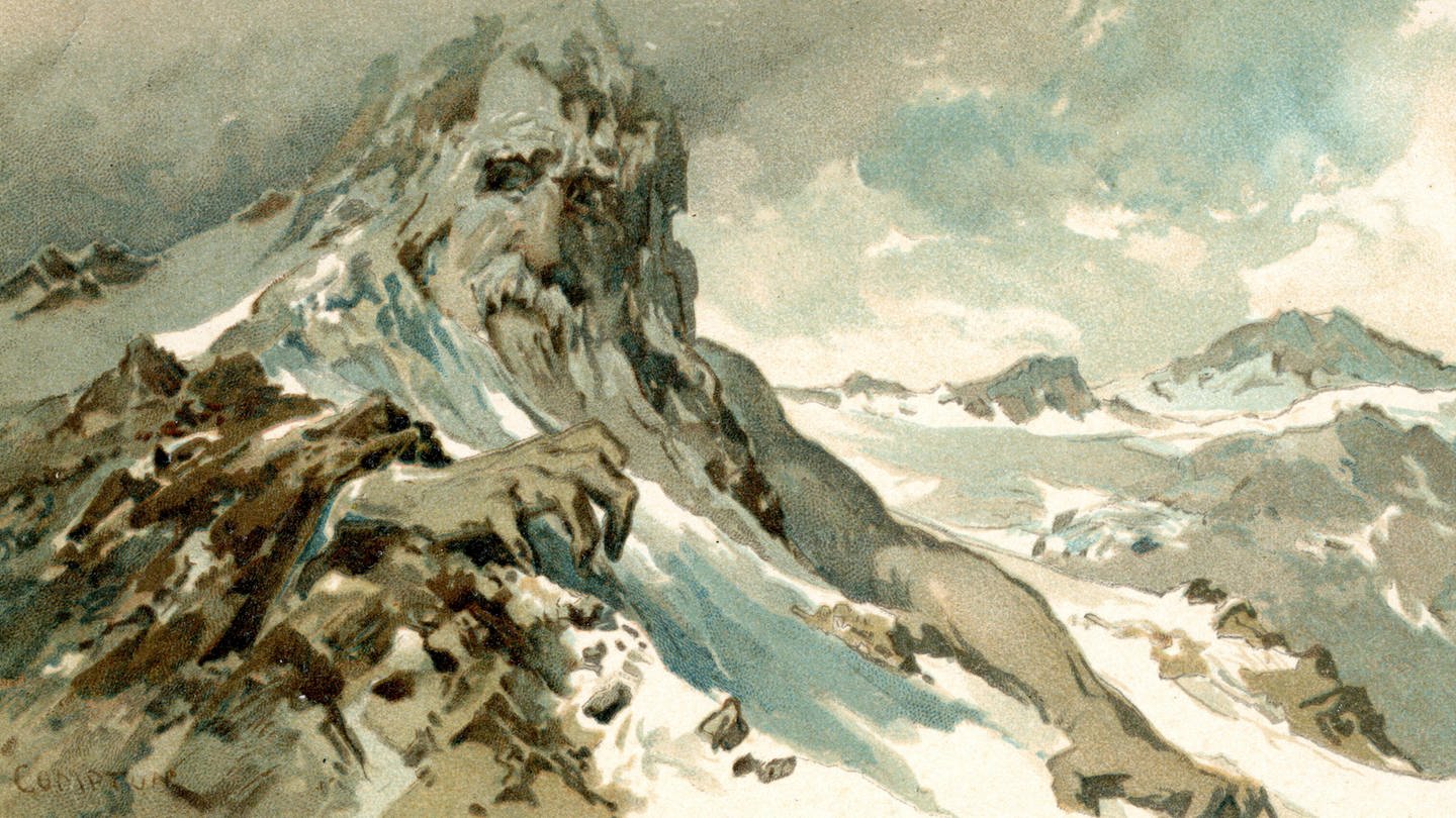 Entgangen den Griffen des grimmigen Greiner. Postkarte um 1905 (Foto: IMAGO, imago images / KHARBINE-TAPABOR)