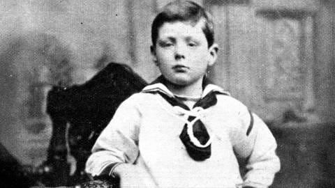 Winston Churchill (1874 - 1965) als 7-Jähriger