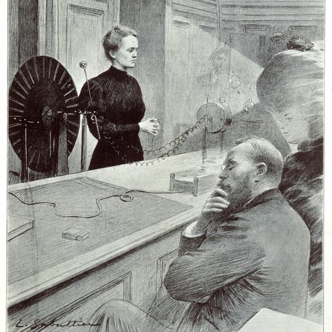 1906 hält Marie Curie ihre erste Vorlesung an der Sorbonne – als erste Frau an der berühmten Universität