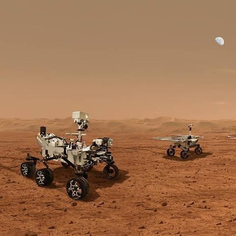 Modell des Mars Rovers Preseverance (Foto: IMAGO, imago images/ZUMA Wire)
