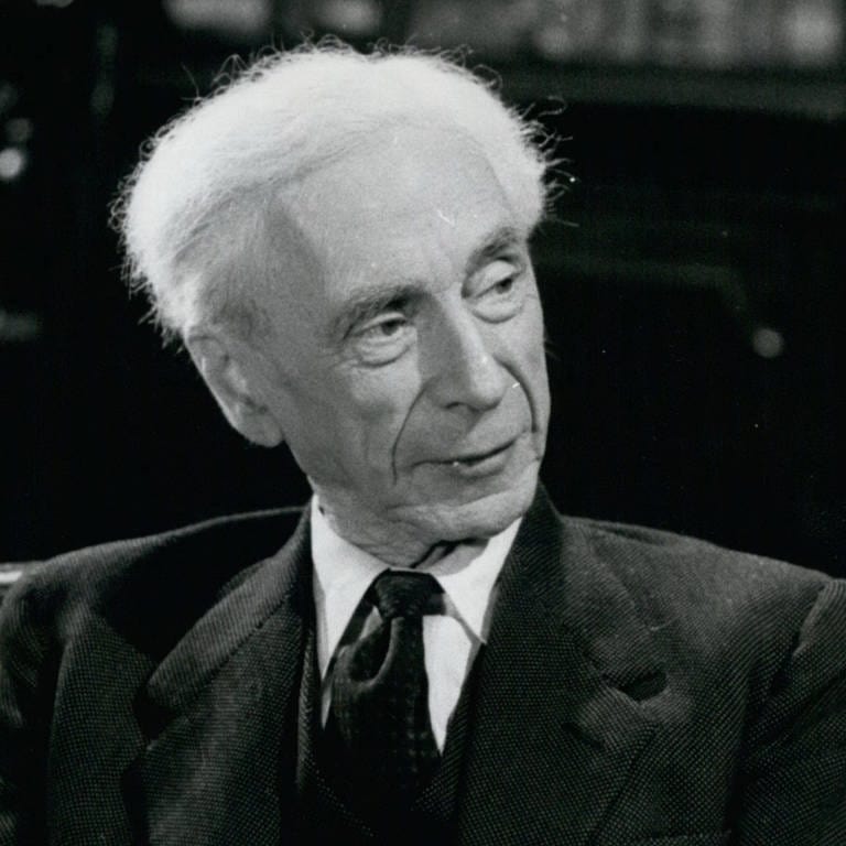 Bertrand Russell, britischer Philosoph, Mathematiker, Religionskritiker und Logiker (1872 - 1970)