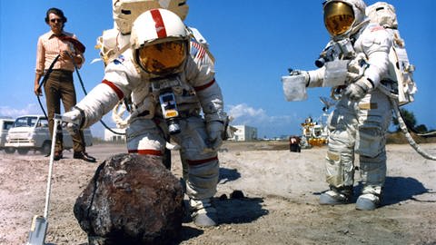 Charlie Duke beim Training für seine Apollo-Mission