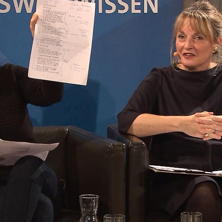 Ulrike Draesner und Anja Brockert am 15.12.2016 im Literaturhaus Stuttgart