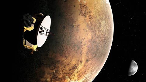 Die NASA-Sonde „New Horizons“ ist 2006 gestartet, um Pluto zu fotografieren und die Gegend dahinter zu erkunden. 