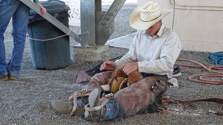 Das Rodeo und der Mythos Cowboy: Die Arena in Cody  Wyoming (Foto: SWR, Arthur Landwehr)