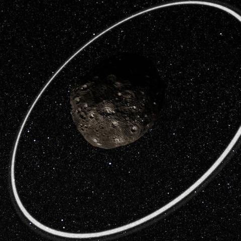 Asteroid mit Ringen (Foto: picture-alliance / dpa, picture-alliance / dpa -)