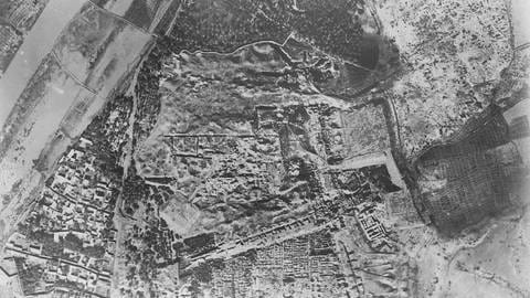 Luftaufnahme von BabylonIrak 1922 (Foto: IMAGO, imago/United Archives International)