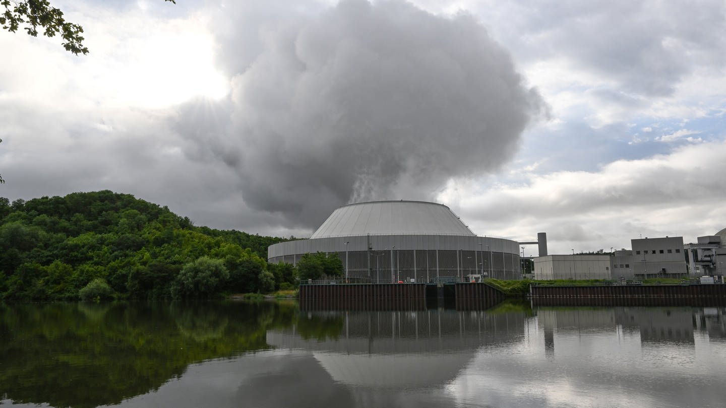 Das Kernkraftwerk Neckarwestheim in Neckarwestheim in Baden-Württemberg. Es wurde am am 15. April 2023 abgeschaltet. (Foto: picture-alliance / Reportdienste, picture alliance/dpa | Bernd Weißbrod)