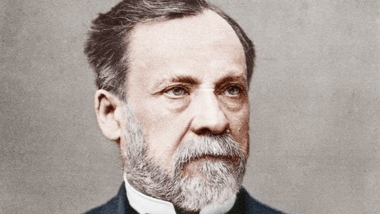 Louis Pasteur (1822 - 1895), französischer Chemiker und Biologe. Foto um 1880, digital koloriert