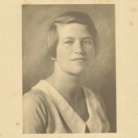 Portraitbildnis von Margret Boveri (1900 - 1975), ca. 1920,. Margret Boveri war Korrespondentin und Zeitungsreporterin
