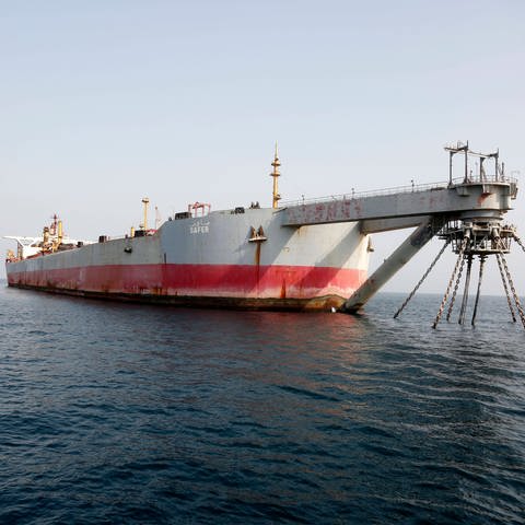 Der alte Öltanker "FSO Safer". (Foto: IMAGO, IMAGO / Xinhua)