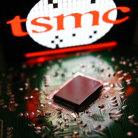 Mikrochip der Firma TSMC.