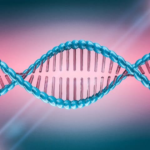 Illustration eines DNA-Modells, Doppelhelix 