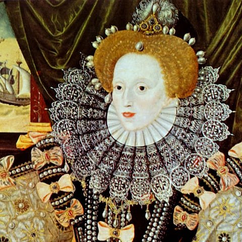 Armada Portrait by George Gower (1540-1596) an English portrait painter and Serjeant Painter to Queen Elizabeth I. Dated 16th Century  Archivfoto (Foto: IMAGO, United Archives International)