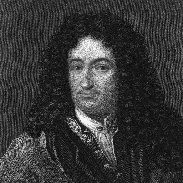 Porträt des Mathematiker und Philosophen Gottfried Wilhelm von Leibniz.