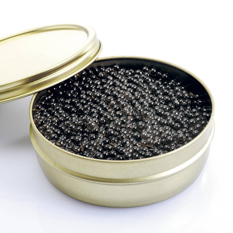 Eine Dose schwarzer Kaviar. (Foto: IMAGO, IMAGO / allOver-MEV)