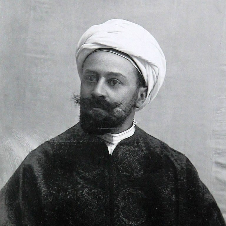 Max Freiherr von Oppenheim (1860 - 1946) in Orientalischer Tracht in Kairo