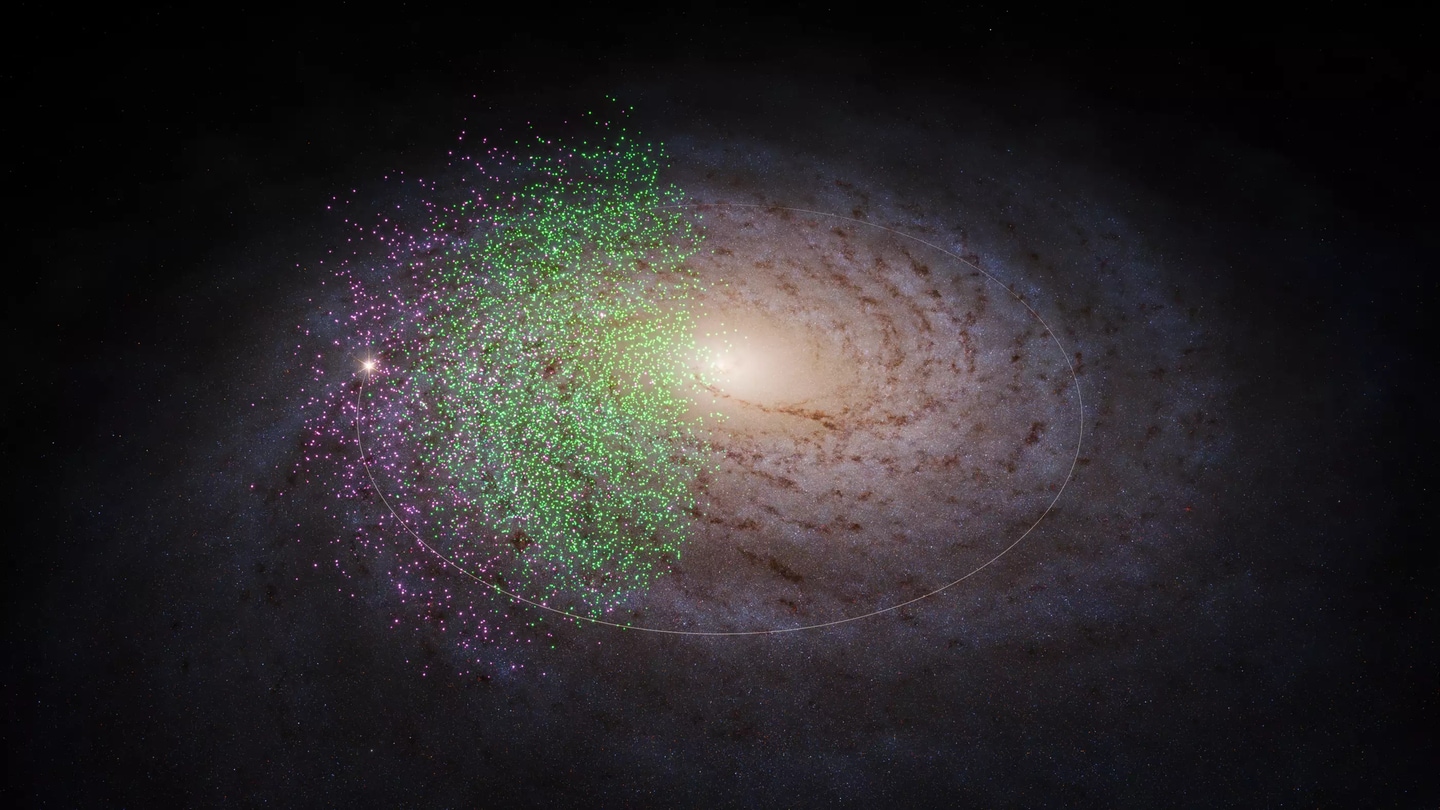 Eine Visualisierung der Milchstraße (Foto: © S. Payne-Wardenaar / K. Malhan / MPIA)