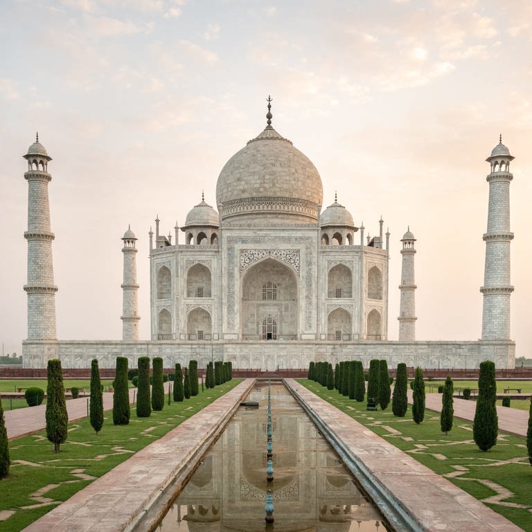 Das Taj Mahal in Agra, Indien.