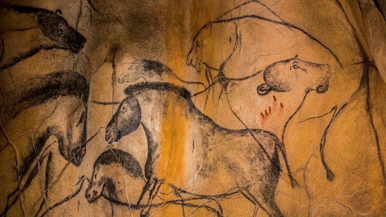 Felsmalereien in der Höhle von Chauvet (Foto: IMAGO, imago images / Nature Picture Library)