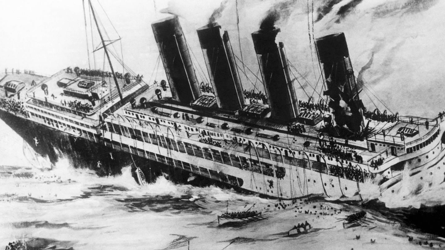 Untergang der Lusitania (Foto: IMAGO, IMAGO / UIG)