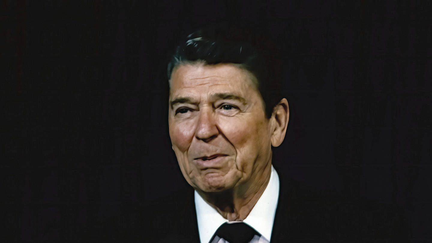 US-Präsident Ronald Reagan (1911 - 2004) 1986 in Washington (Foto: IMAGO, imago images / ZUMA Press)