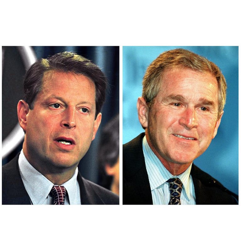 Al Gore und George W. Bush (Collage) (Foto: dpa Bildfunk, (c) dpa - Bildfunk)