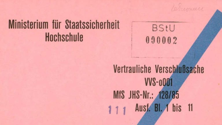 Stasi-Akte: Vertrauliche Verschlußsache: Fachschulfernstudium – politisch-operative Fachrichtungen – für Angehörige in operativen Dienststellungen