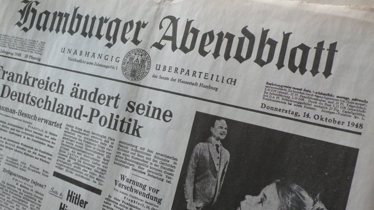 Erstausgabe des Hamburger Abendblatts 1948 von Axel Springer (Foto: IMAGO,  imago stock&people)