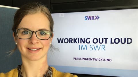 WOL im SWR: Projektleiterin Elian Lieb über ihre Erfahrung mit der kollaborativen Arbeitsweise. (Foto: SWR)