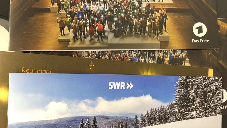Weihnachtskarten von ARD und SWR (Foto: SWR)