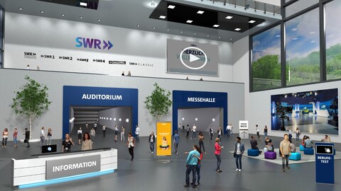 Eingangshalle der virtuellen Schülermesse des SWR (Foto: SWR)